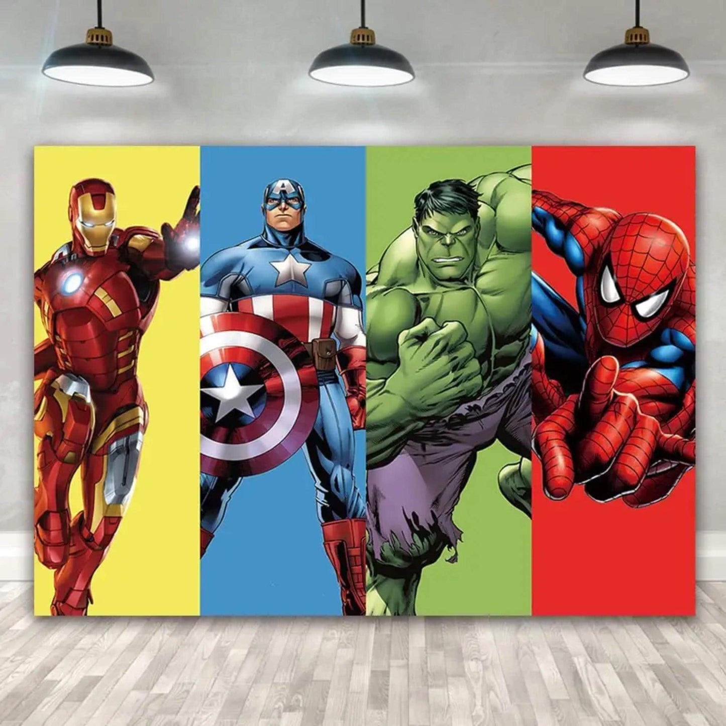 Avengers Superhero Birthday Party Photo Backdrop 5x3 Foot Banner Decoration with Fast Shipping