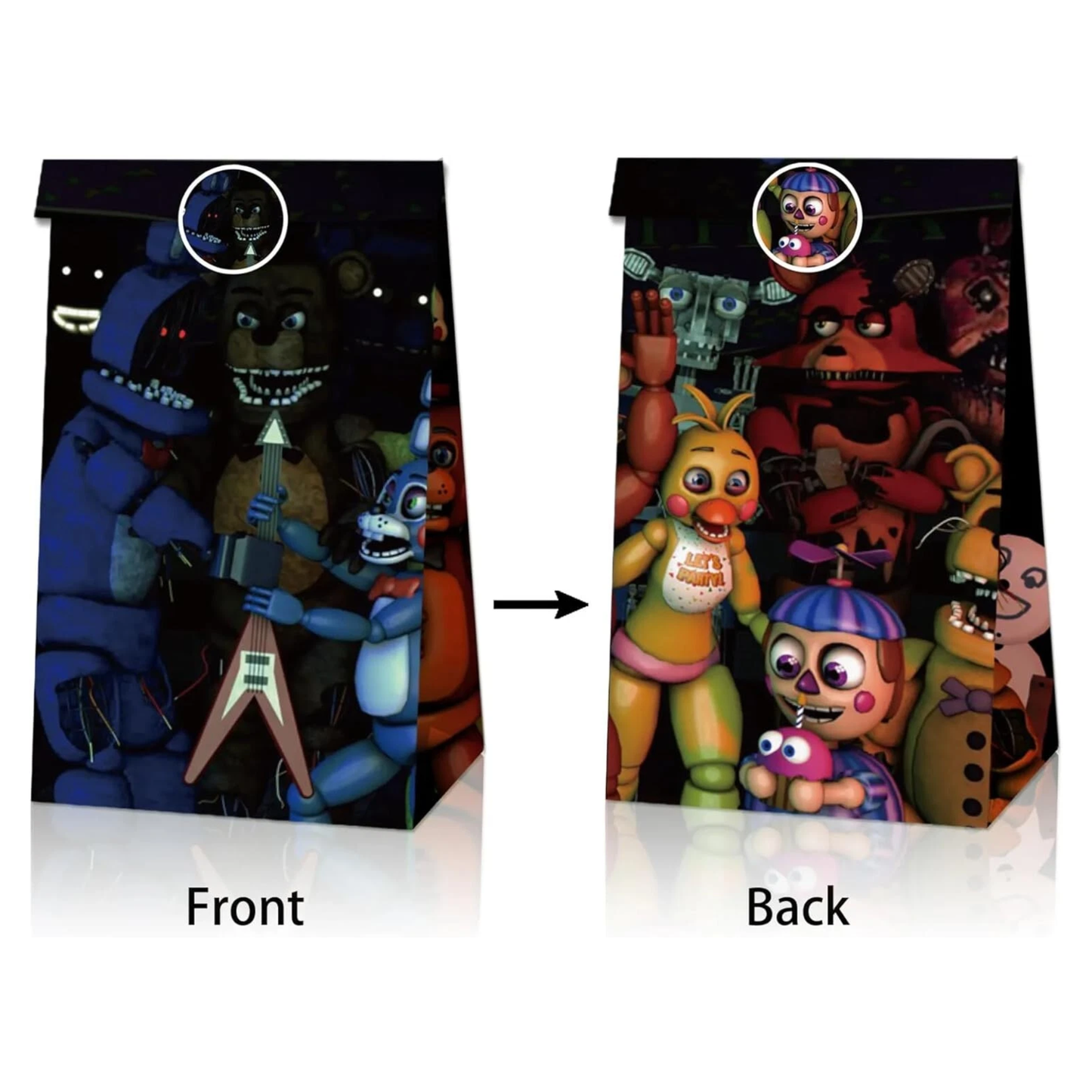 Five Nights at Freddy’s Goodie Bags and Stickers – 12 Pack Set with Fast Shipping
