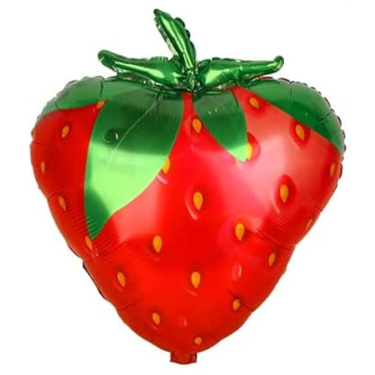 Strawberry Themed Berry 1st Birthday Balloons and Photo Banner Set with Fast Shipping