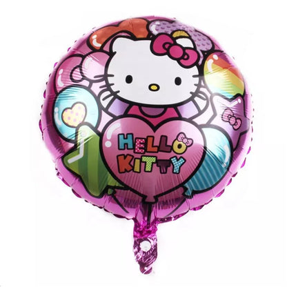 Hello Kitty Balloon Bouquet – 6 Pack 17" Party Balloons | Pink & Purple Hello Kitty Birthday Balloons