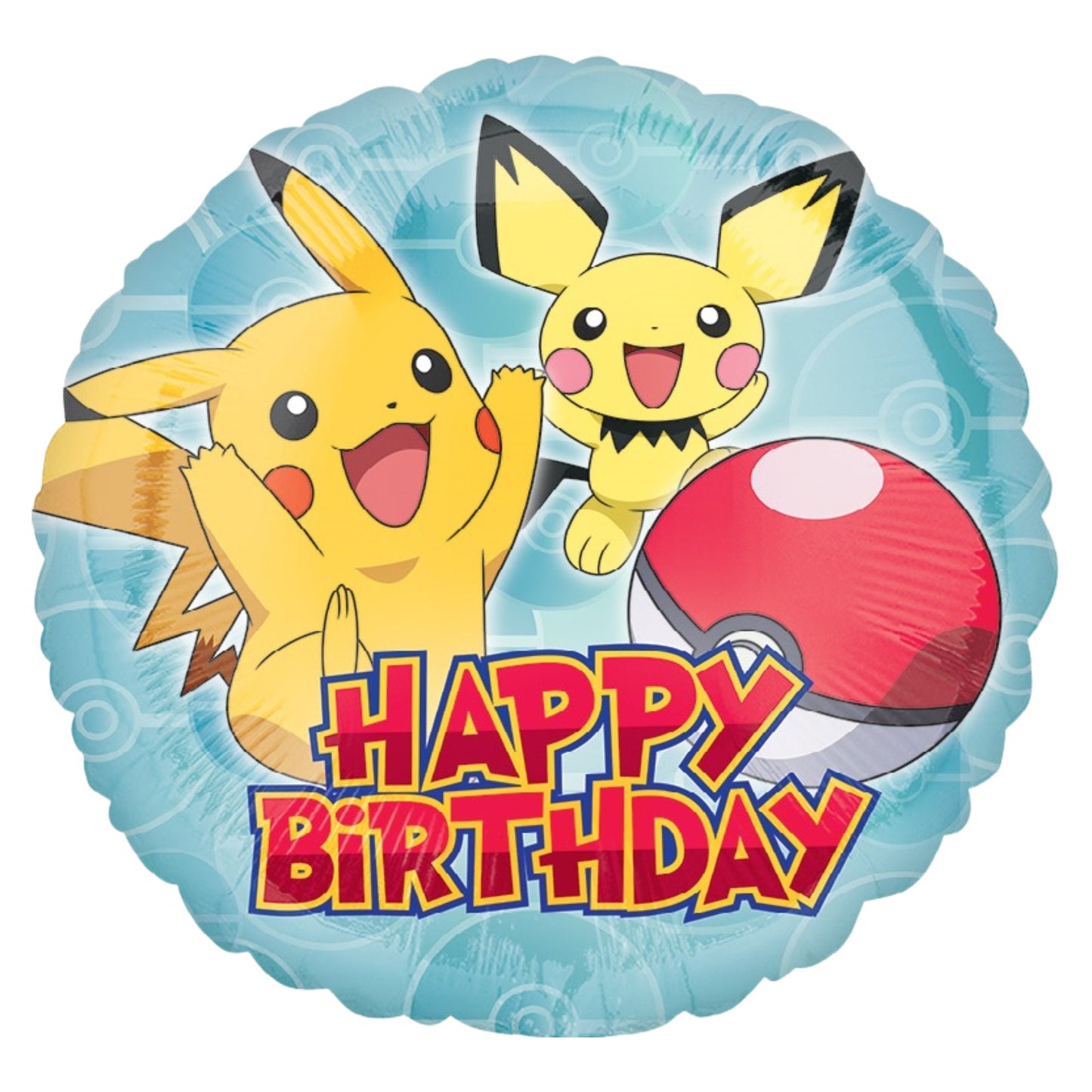 Pikachu Happy Birthday Balloon - 18 Inch Pokemon Party Decor