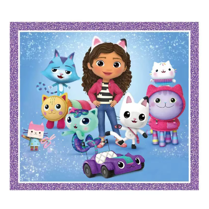 Gabby’s Dollhouse Party Supplies Set – 20 Plates, 40 Napkins, Tablecloth & Cake Topper | Kids Birthday Bundle