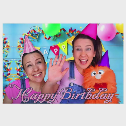 Ms Rachel Birthday Backdrop 3x5 ft – Happy Birthday Vinyl Banner | Toddler Party Photo Background